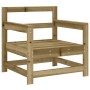 Garden furniture set 7 pieces impregnated pine wood by , Garden sets - Ref: Foro24-3186248, Price: 405,42 €, Discount: %