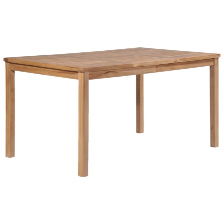 Solid teak wood garden table 150x90x77 cm by vidaXL, Garden tables - Ref: Foro24-44997, Price: 251,47 €, Discount: %