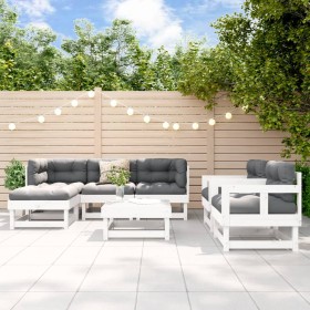 Garden furniture set 7 pieces solid white pine wood by , Garden sets - Ref: Foro24-3186208, Price: 411,91 €, Discount: %