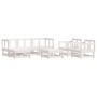 Garden furniture set 7 pieces solid white pine wood by , Garden sets - Ref: Foro24-3186208, Price: 412,10 €, Discount: %