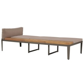 Tumbona con cojines madera maciza de acacia marrón de vidaXL, Tumbonas - Ref: Foro24-44249, Precio: 169,75 €, Descuento: %