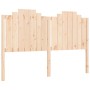 Double bed frame with solid wood headboard by , Beds and slatted bases - Ref: Foro24-3192301, Price: 180,37 €, Discount: %