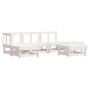 Garden furniture set 6 pieces solid white pine wood by , Garden sets - Ref: Foro24-3186306, Price: 332,99 €, Discount: %