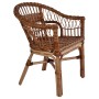 Brauner Gartenstuhl aus natürlichem Rattan von vidaXL, Gartenstühle - Ref: Foro24-246809, Preis: 266,77 €, Rabatt: %