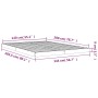 Solid pine wood bed frame 140x200 cm by , Beds and slatted bases - Ref: Foro24-823444, Price: 131,50 €, Discount: %