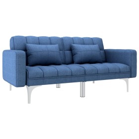 Blue fabric sofa bed by , Sofas - Ref: Foro24-247220, Price: 386,96 €, Discount: %