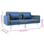 Blue fabric sofa bed by , Sofas - Ref: Foro24-247220, Price: 365,99 €, Discount: %