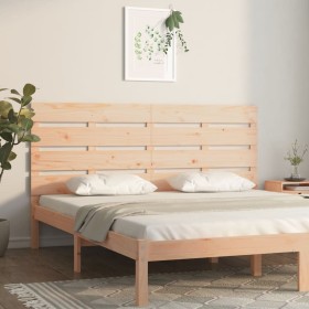 Solid pine wood headboard 150x3x80 cm by , Headboards and footboards - Ref: Foro24-821347, Price: 46,15 €, Discount: %