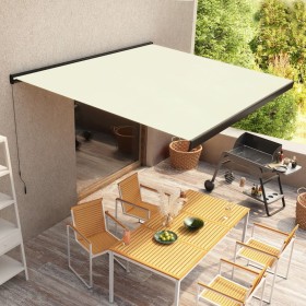 Toldo de carrete manual color crema 300x250 cm de , Toldos - Ref: Foro24-3052699, Precio: 522,99 €, Descuento: %