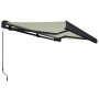 Cream manual reel awning 300x250 cm by , Awnings - Ref: Foro24-3052699, Price: 527,52 €, Discount: %