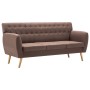 3-seater sofa upholstered in brown fabric 172x70x82 cm by , Sofas - Ref: Foro24-247126, Price: 282,38 €, Discount: %