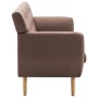 3-seater sofa upholstered in brown fabric 172x70x82 cm by , Sofas - Ref: Foro24-247126, Price: 290,99 €, Discount: %