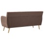 3-seater sofa upholstered in brown fabric 172x70x82 cm by , Sofas - Ref: Foro24-247126, Price: 282,38 €, Discount: %