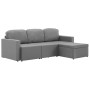 Modular 3-seater sofa bed in light gray fabric by , Sofas - Ref: Foro24-288783, Price: 537,99 €, Discount: %