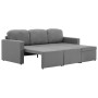 Modular 3-seater sofa bed in light gray fabric by , Sofas - Ref: Foro24-288783, Price: 537,99 €, Discount: %