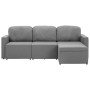 Modular 3-seater sofa bed in light gray fabric by , Sofas - Ref: Foro24-288783, Price: 537,99 €, Discount: %