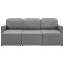 Modular 3-seater sofa bed in light gray fabric by , Sofas - Ref: Foro24-288783, Price: 537,99 €, Discount: %