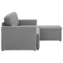 Modular 3-seater sofa bed in light gray fabric by , Sofas - Ref: Foro24-288783, Price: 537,99 €, Discount: %