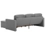 Modular 3-seater sofa bed in light gray fabric by , Sofas - Ref: Foro24-288783, Price: 537,99 €, Discount: %