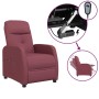 Sillón reclinable eléctrico tela rojo tinto de , Sillones - Ref: Foro24-3073599, Precio: 181,99 €, Descuento: %