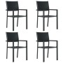 Juego de comedor para jardín 5 piezas negro de , Conjuntos de jardín - Ref: Foro24-3099265, Precio: 306,02 €, Descuento: %