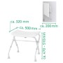 RIDDER Taburete de baño plegable 110 kg blanco A0050301 de RIDDER, Asientos y bancos para duchas - Ref: Foro24-421602, Precio...