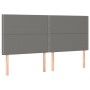 Headboards 4 units of dark gray fabric 90x5x78/88 cm by , Headboards and footboards - Ref: Foro24-3116207, Price: 105,39 €, D...