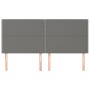 Headboards 4 units of dark gray fabric 90x5x78/88 cm by , Headboards and footboards - Ref: Foro24-3116207, Price: 105,39 €, D...