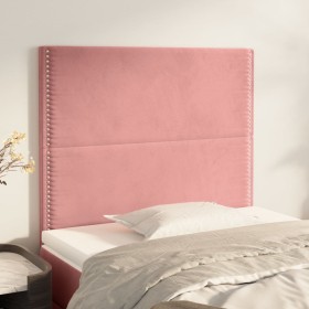 Headboards 2 units of pink velvet 100x5x78/88 cm by , Headboards and footboards - Ref: Foro24-3116239, Price: 58,30 €, Discou...