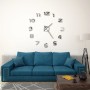 Reloj 3D de pared con diseño moderno 100 cm XXL plateado de vidaXL, Relojes de pared - Ref: Foro24-50634, Precio: 15,84 €, De...