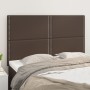 Headboards 4 units brown synthetic leather 72x5x78/88 cm by , Headboards and footboards - Ref: Foro24-3116285, Price: 118,68 ...