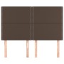 Headboards 4 units brown synthetic leather 72x5x78/88 cm by , Headboards and footboards - Ref: Foro24-3116285, Price: 118,68 ...