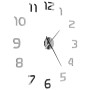 Reloj 3D de pared con diseño moderno 100 cm XXL plateado de vidaXL, Relojes de pared - Ref: Foro24-50634, Precio: 15,84 €, De...