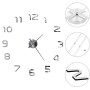 Reloj 3D de pared con diseño moderno 100 cm XXL plateado de vidaXL, Relojes de pared - Ref: Foro24-50634, Precio: 15,84 €, De...