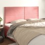 Cabeceros 4 unidades de terciopelo rosa 80x5x78/88 cm de , Cabeceros y pies de cama - Ref: Foro24-3116251, Precio: 116,84 €, ...