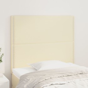 Headboards 2 units cream-colored synthetic leather 90x5x78/88cm by , Headboards and footboards - Ref: Foro24-3116272, Price: ...