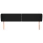 Black fabric headboard 203x23x78/88 cm by , Headboards and footboards - Ref: Foro24-3117028, Price: 67,23 €, Discount: %