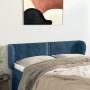 Cabecero de terciopelo azul oscuro 147x23x78/88 cm de , Cabeceros y pies de cama - Ref: Foro24-3117056, Precio: 62,92 €, Desc...