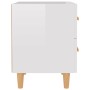 Mesita de noche blanco brillante 40x35x47,5 cm de vidaXL, Mesitas de noche - Ref: Foro24-811982, Precio: 46,31 €, Descuento: %