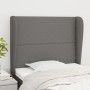 Cabecero con orejas de tela gris oscuro 93x23x118/128 cm de , Cabeceros y pies de cama - Ref: Foro24-3117799, Precio: 82,99 €...