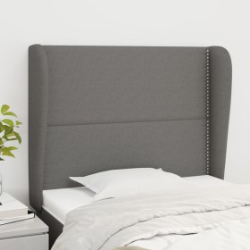 Headboard with dark gray fabric ears 93x23x118/128 cm by , Headboards and footboards - Ref: Foro24-3117799, Price: 82,99 €, D...