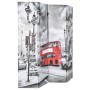 Biombo divisor plegable 160x170 cm bus Londres blanco y negro de vidaXL, Divisores de ambientes - Ref: Foro24-245874, Precio:...