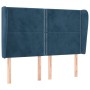 Headboard with dark blue velvet ears 147x23x118/128 cm by , Headboards and footboards - Ref: Foro24-3117868, Price: 118,99 €,...