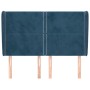 Headboard with dark blue velvet ears 147x23x118/128 cm by , Headboards and footboards - Ref: Foro24-3117868, Price: 118,99 €,...