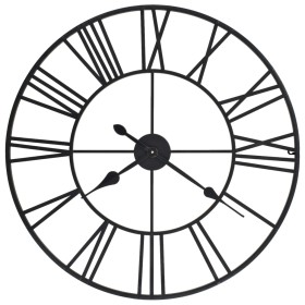 Reloj de pared vintage movimiento cuarzo metal 80 cm XXL de vidaXL, Relojes de pared - Ref: Foro24-50644, Precio: 83,51 €, De...