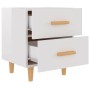 Bright white bedside table 40x35x47.5 cm by vidaXL, Nightstands - Ref: Foro24-811982, Price: 46,99 €, Discount: %