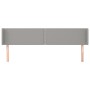 Light gray fabric headboard 183x16x78/88 cm by , Headboards and footboards - Ref: Foro24-3118642, Price: 73,02 €, Discount: %