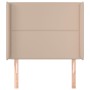 Headboard with ears cappuccino synthetic leather 93x16x118/128 cm by , Headboards and footboards - Ref: Foro24-3119523, Price...