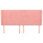 Headboard with pink velvet ears 163x23x118/128 cm by , Headboards and footboards - Ref: Foro24-3117875, Price: 128,99 €, Disc...