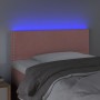 Pink velvet LED headboard 90x5x78/88 cm by , Headboards and footboards - Ref: Foro24-3121513, Price: 48,93 €, Discount: %